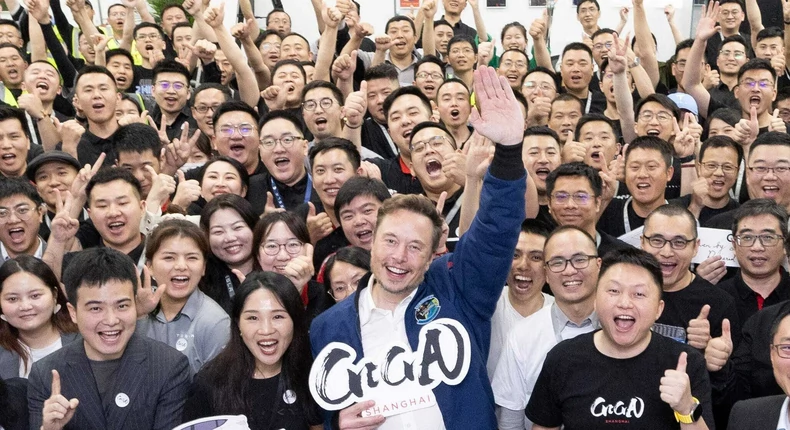 Elon Musk told Chinese Tesla workers in a late night speech that their hard work ‘warms my heart’ — 6 weeks after some complained about bonus cuts