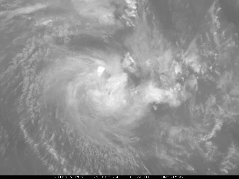 A cyclone warning class II is in force in Mauritius.